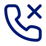 Phone Cross SVG Icon